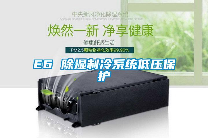 E6 香蕉福利视频制冷系统低压保护