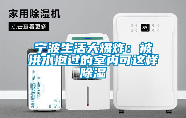 宁波生活大爆炸：被洪水泡过的室内可这样香蕉福利视频