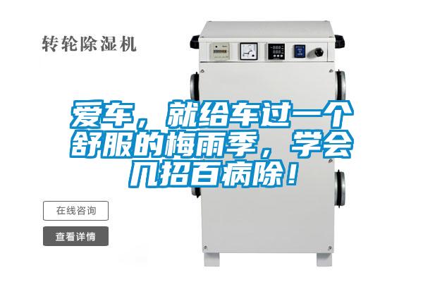 爱车，就给车过一个舒服的梅雨季，学会几招百病除！