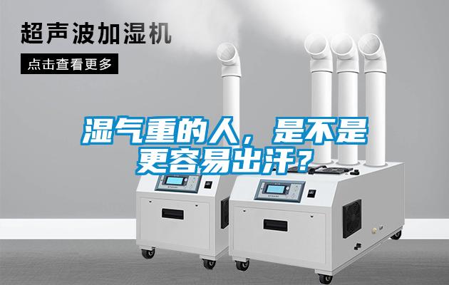 湿气重的人，是不是更容易出汗？