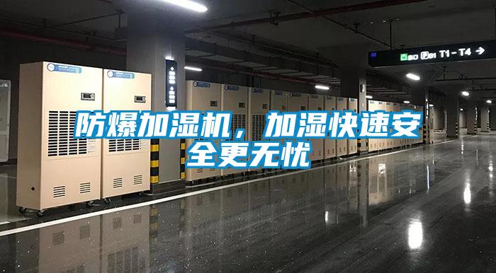 防爆加湿机，加湿快速安全更无忧