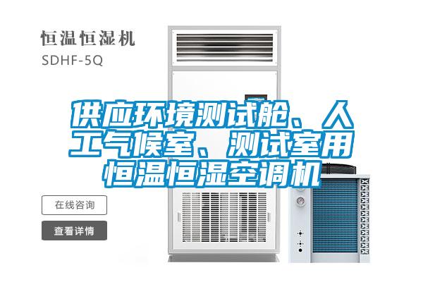 供应环境测试舱、人工气候室、测试室用恒温恒湿空调机
