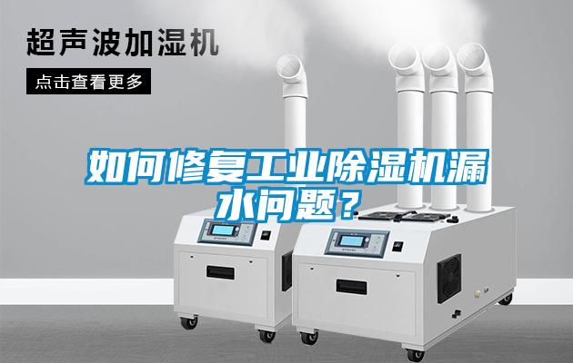 如何修复工业香蕉福利视频机漏水问题？