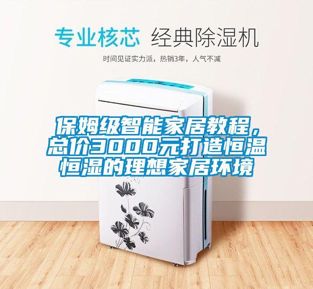 保姆级智能家居教程，总价3000元打造恒温恒湿的理想家居环境