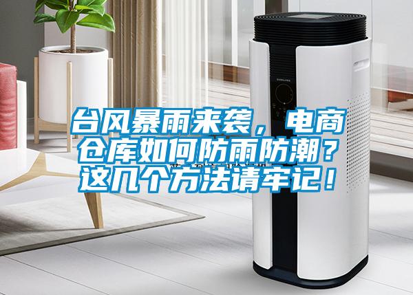 台风暴雨来袭，电商仓库如何防雨防潮？这几个方法请牢记！