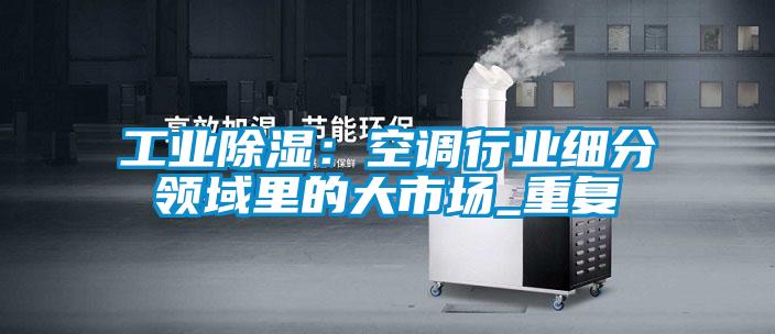 工业香蕉福利视频：空调行业细分领域里的大市场_重复