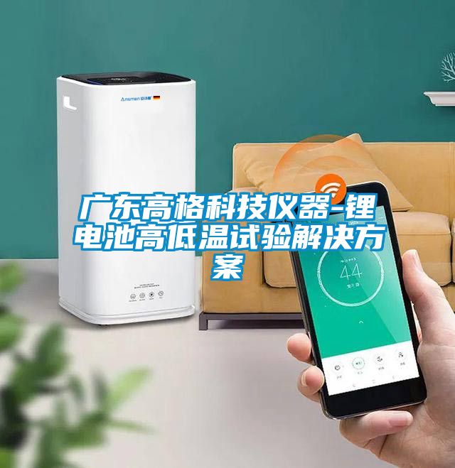 广东高格科技仪器-锂电池高低温试验解决香蕉黄色APP网址