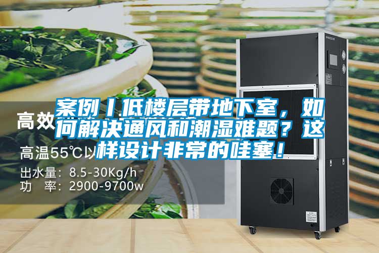 案例丨低楼层带地下室，如何解决通风和潮湿难题？这样设计非常的哇塞！