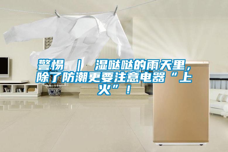 警惕 ｜ 湿哒哒的雨天里，除了防潮更要注意电器“上火”！