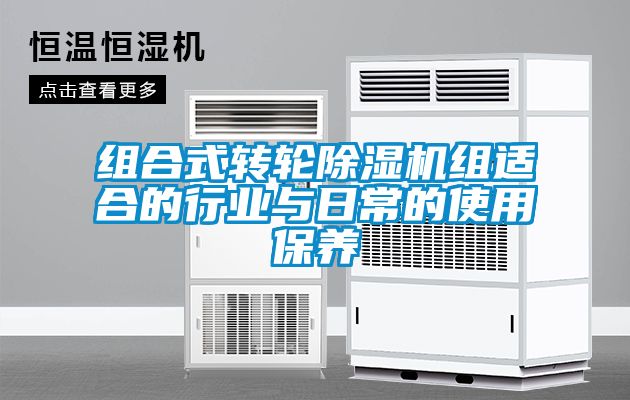 组合式转轮香蕉福利视频机组适合的行业与日常的使用保养